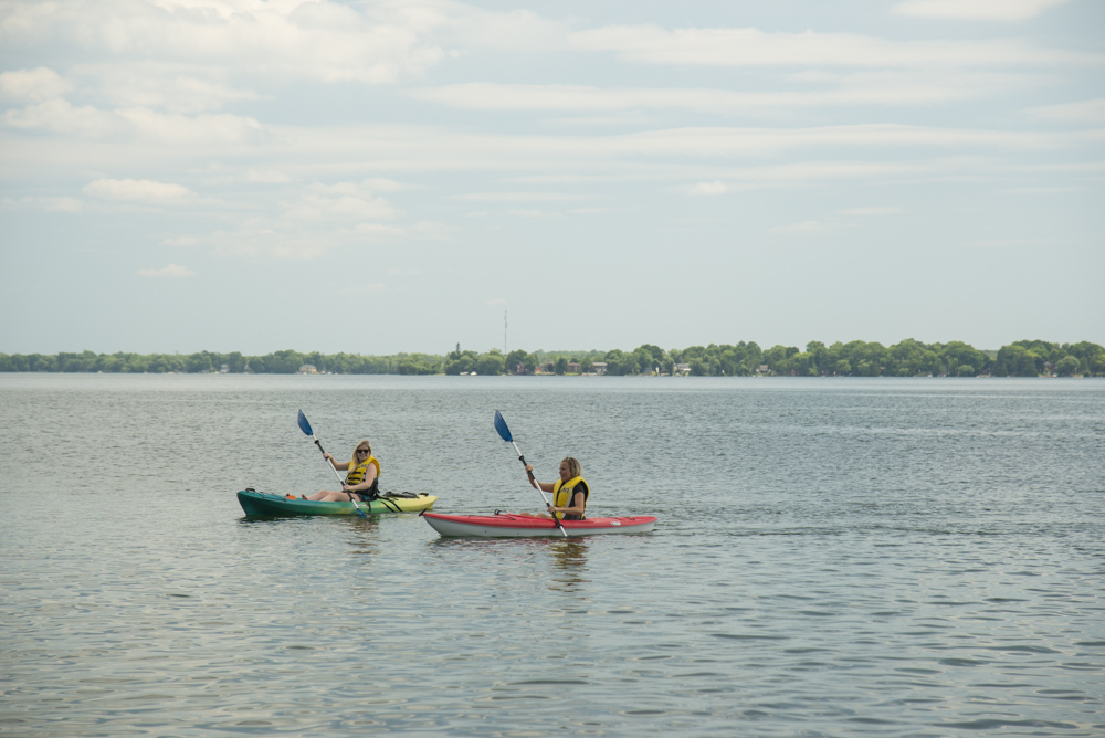 Paddling lake couchiching summer orillia