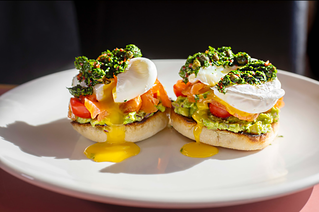 Tent Kitchen Housecured Salmon Benedict