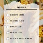Orillia and Lake Country farm experience checklist
