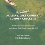 Orillia and Lake Country summer checklist closing graphic
