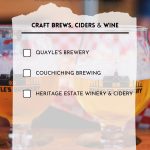 Orillia and Lake Country craft beer, cider and wine checklist