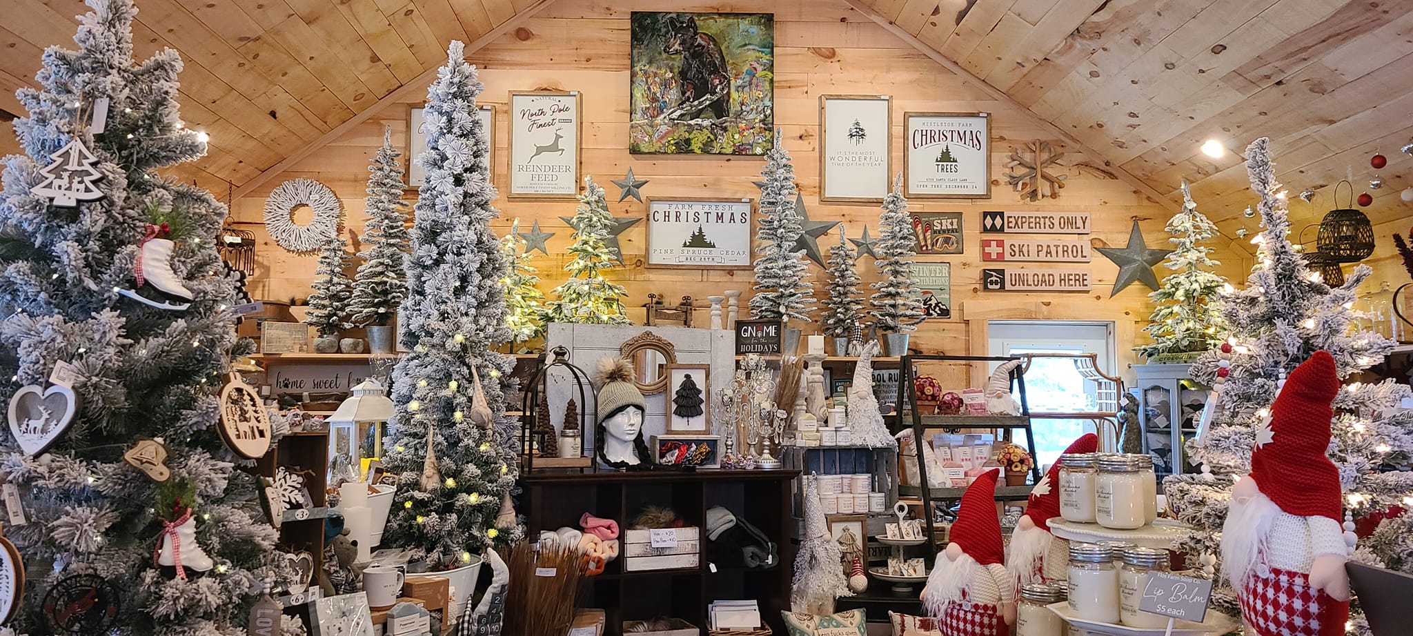 Bear Pen Flower Farm Christmas Display