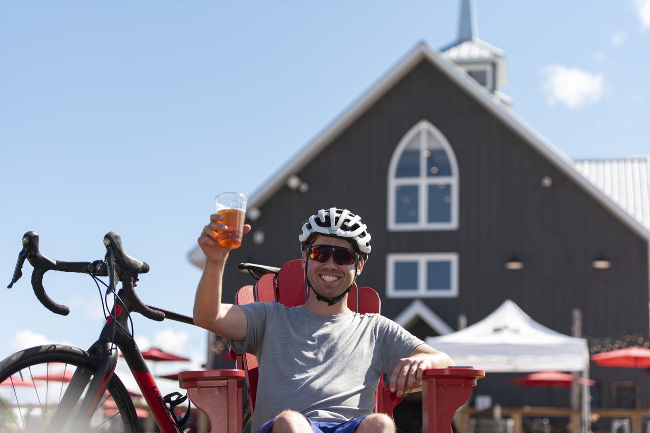 cycling at quayles brewery