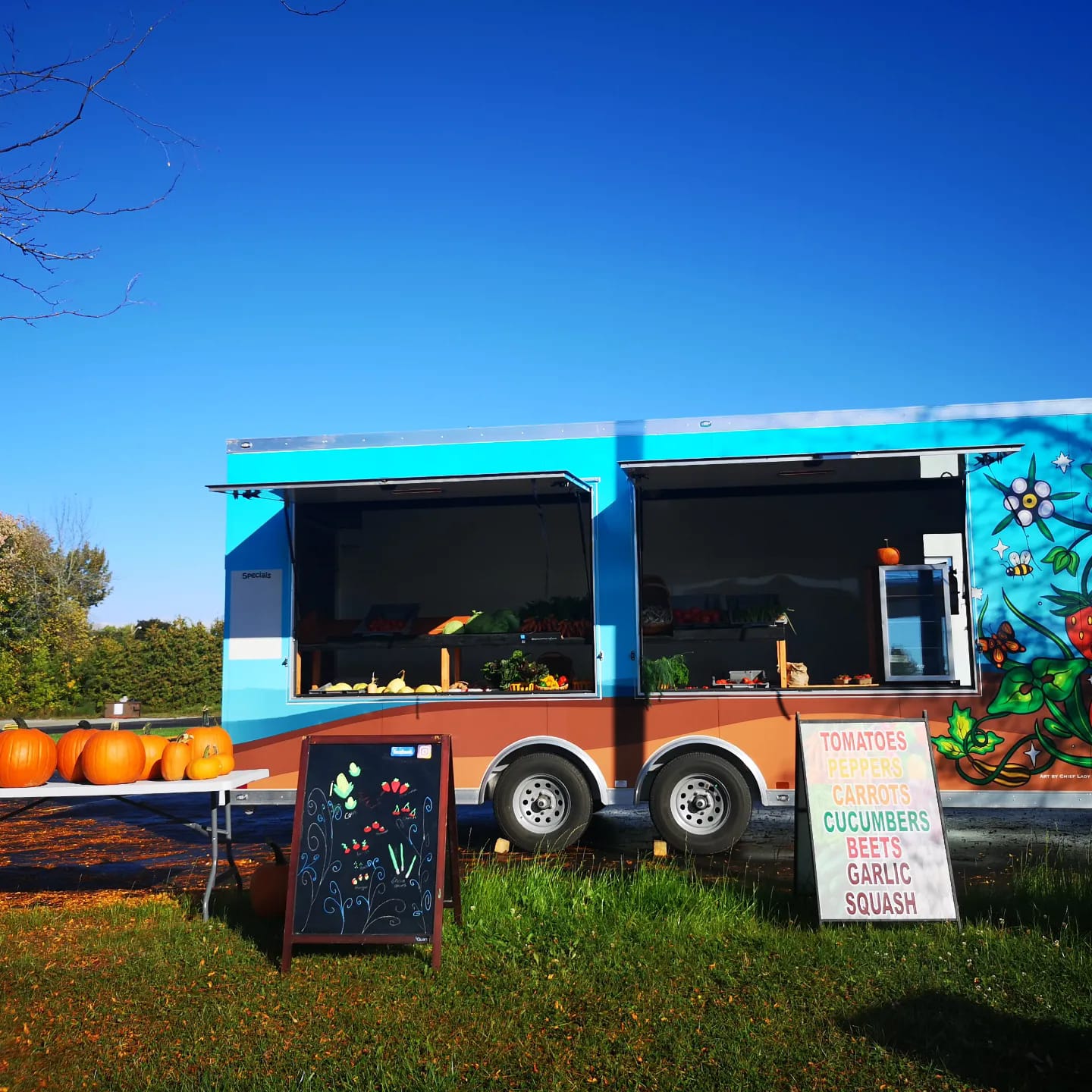 Rama community farm mobile trailer