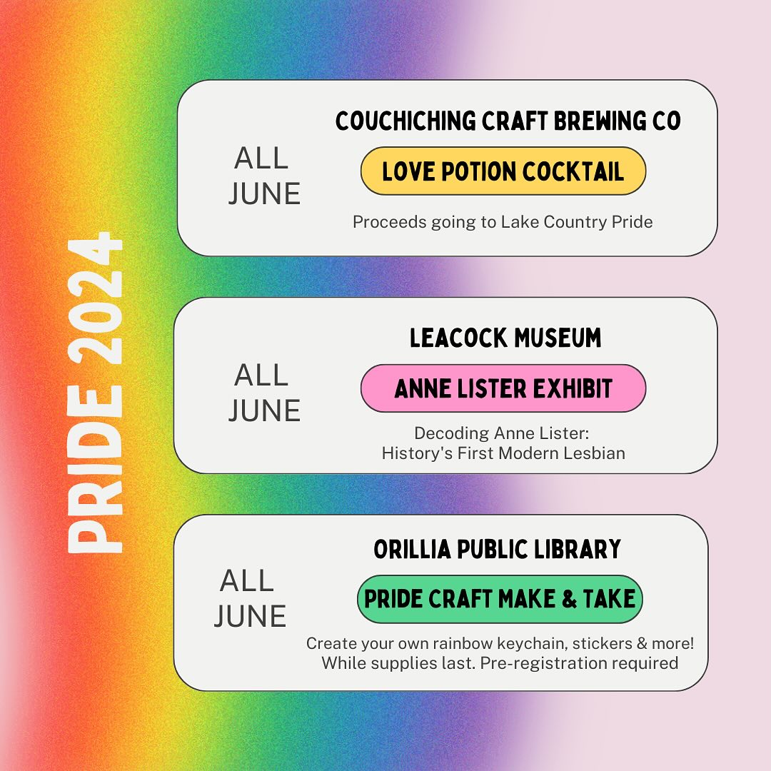 Lake Country Pride Schedule