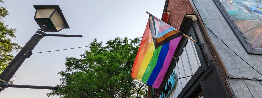 Orillia Downtown Pride Flag crop