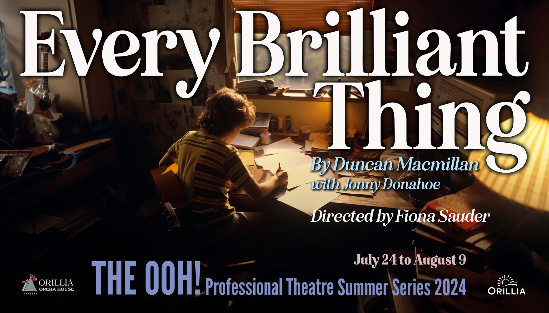 Every Brilliant Thing Orillia Opera House Summer Theatre 2024